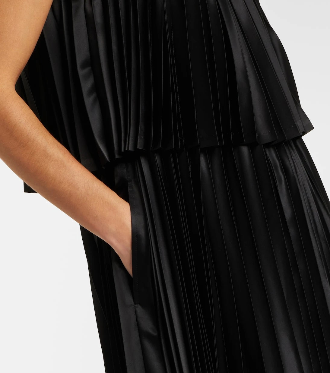 Noir Kei Ninomiya - Satin midi dress