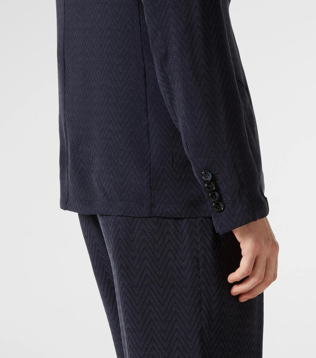 Giorgio Armani - Chevron jacquard blazer