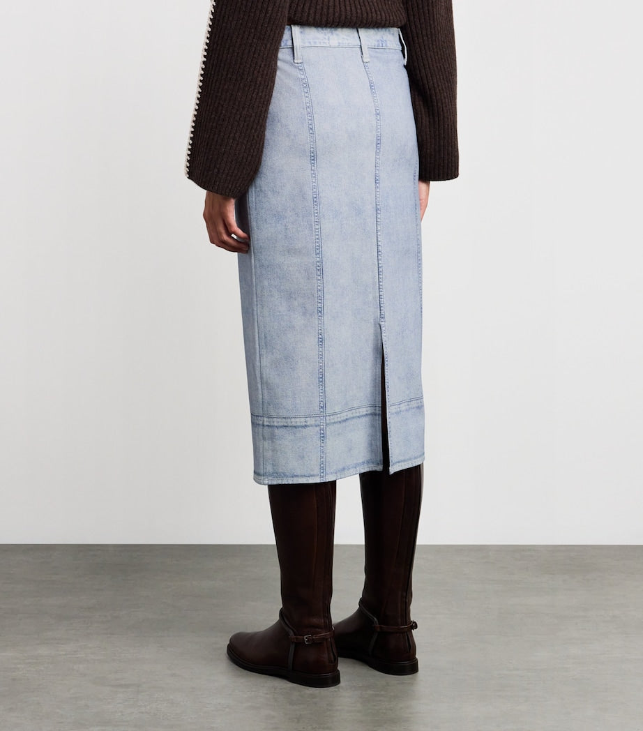 Rag & Bone Blue Miramar Midi Pencil Skirt