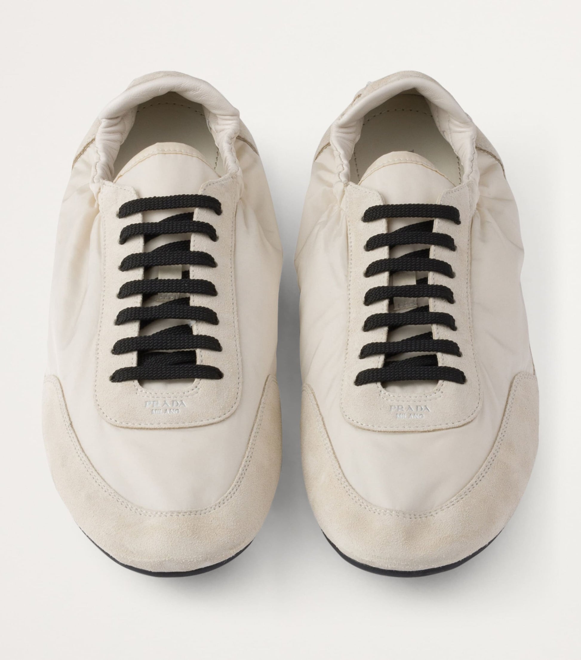 Re-Nylon and Suede Collapse Sneakers