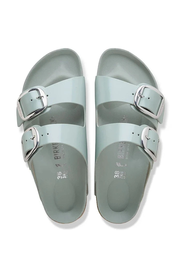 Birkenstock Kadın Deri Düz Tabanlı Arizona Big Buckle Terlik
