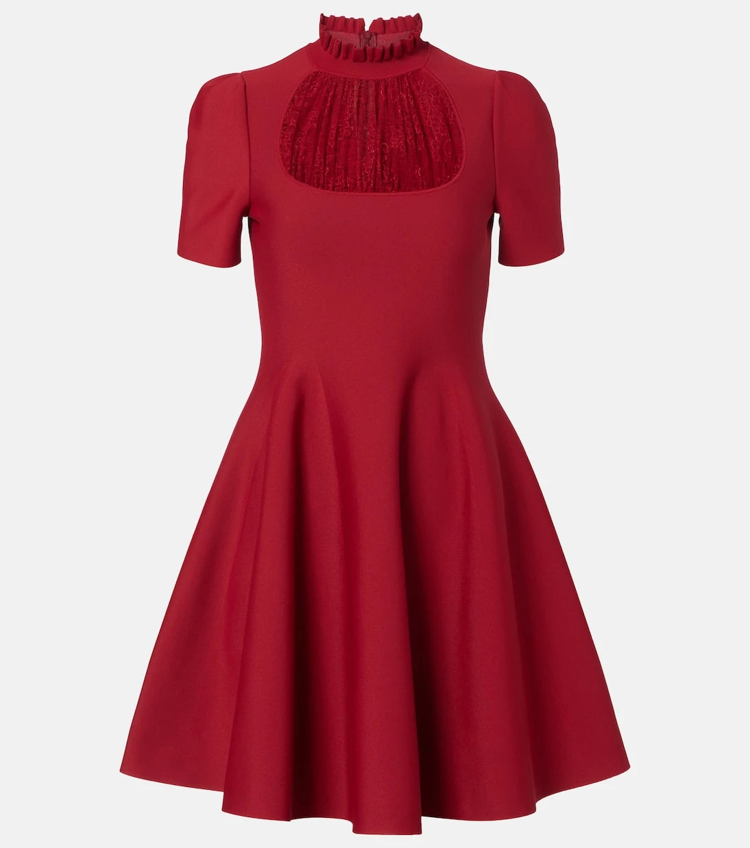 McQueen - Lace-trimmed minidress