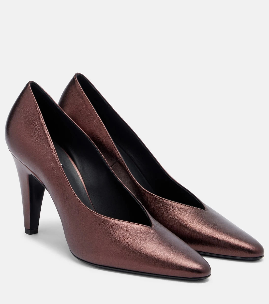 Alaïa - Metallic leather pumps