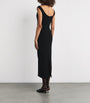 Roland Mouret Black Wool-Lace Midi Dress