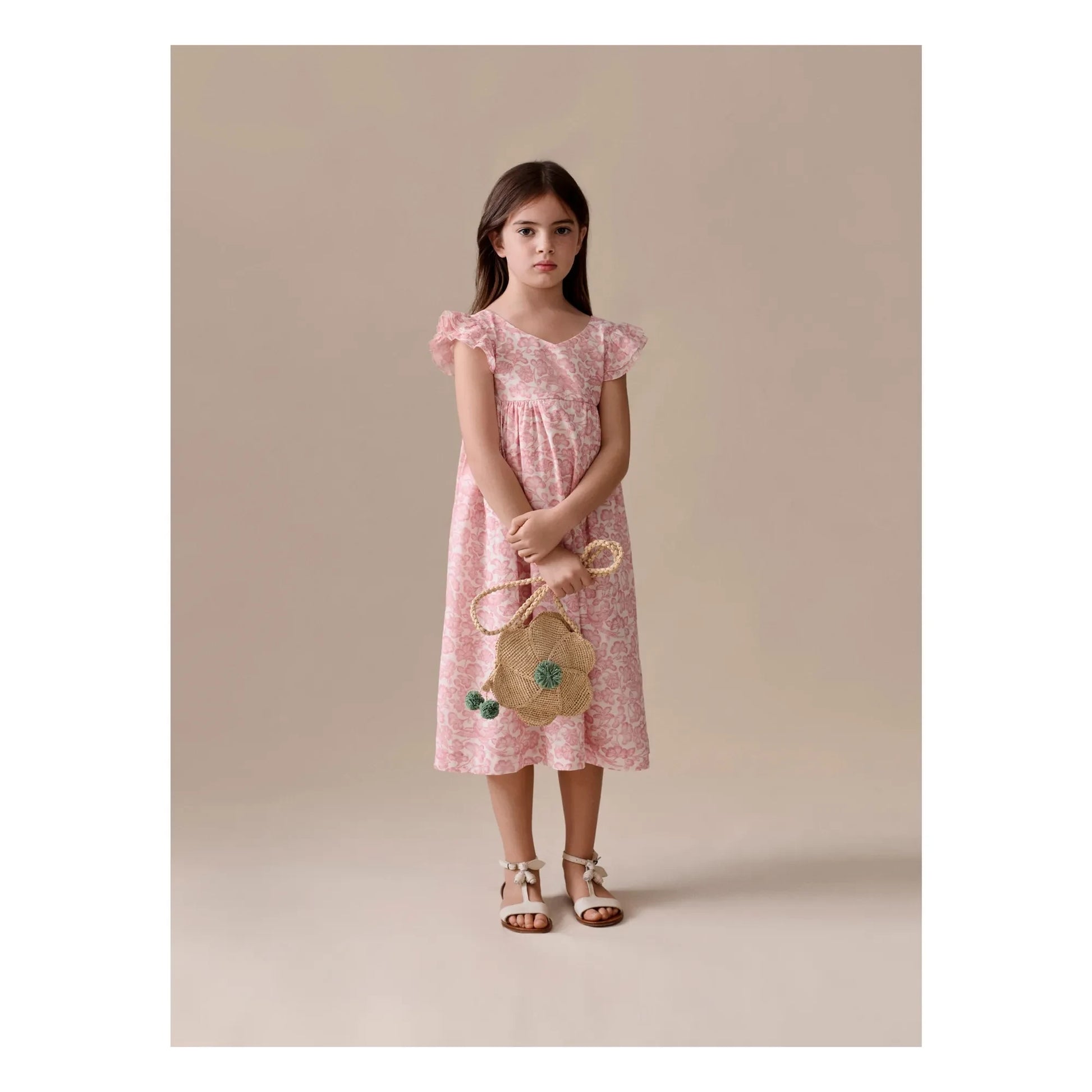Bonpoint - Galantine Fleurie Dress | Powder pink