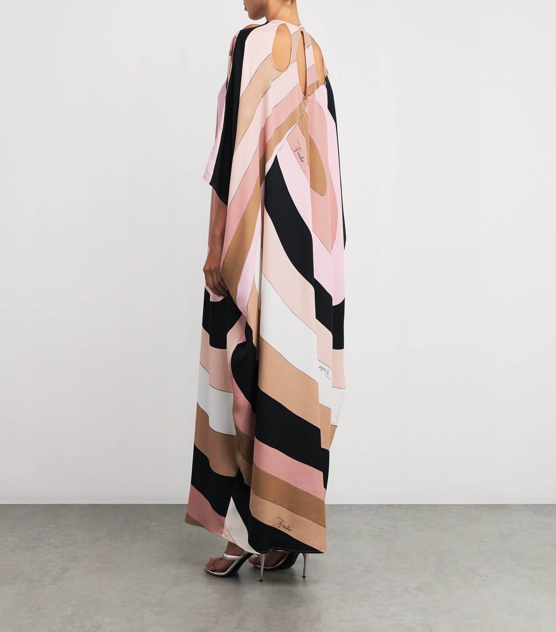 PUCCI Multi Iride Print Maxi Kaftan