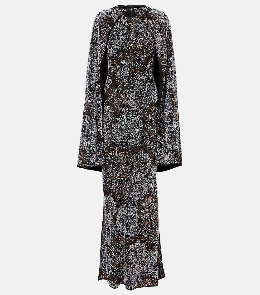 Rabanne - Embellished caped gown