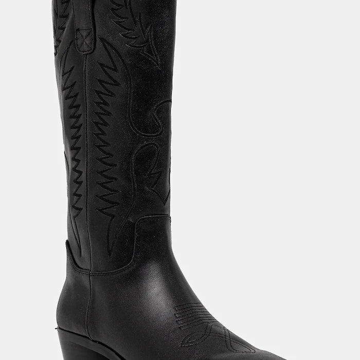 Steve Madden Trevi Deri Kovboy Çizmeleri
