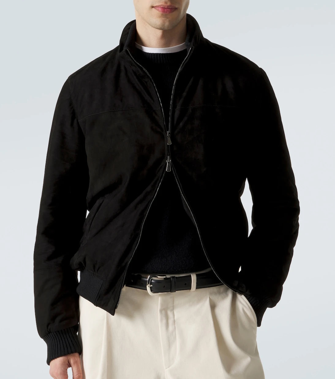 Thom Sweeney - Suede bomber jacket