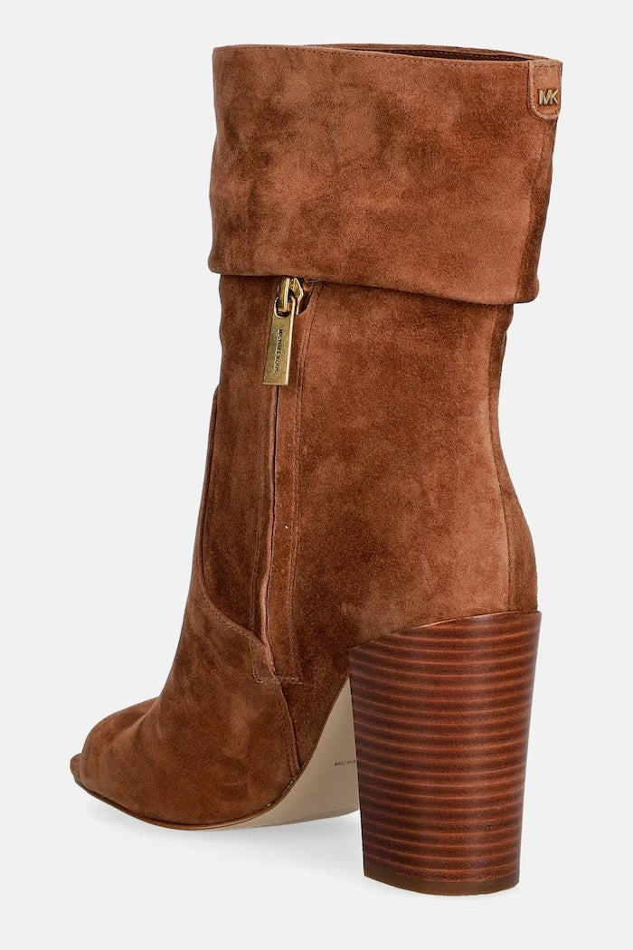 MICHAEL Michael Kors боти дамски от велур Shayna Heeled Bootie