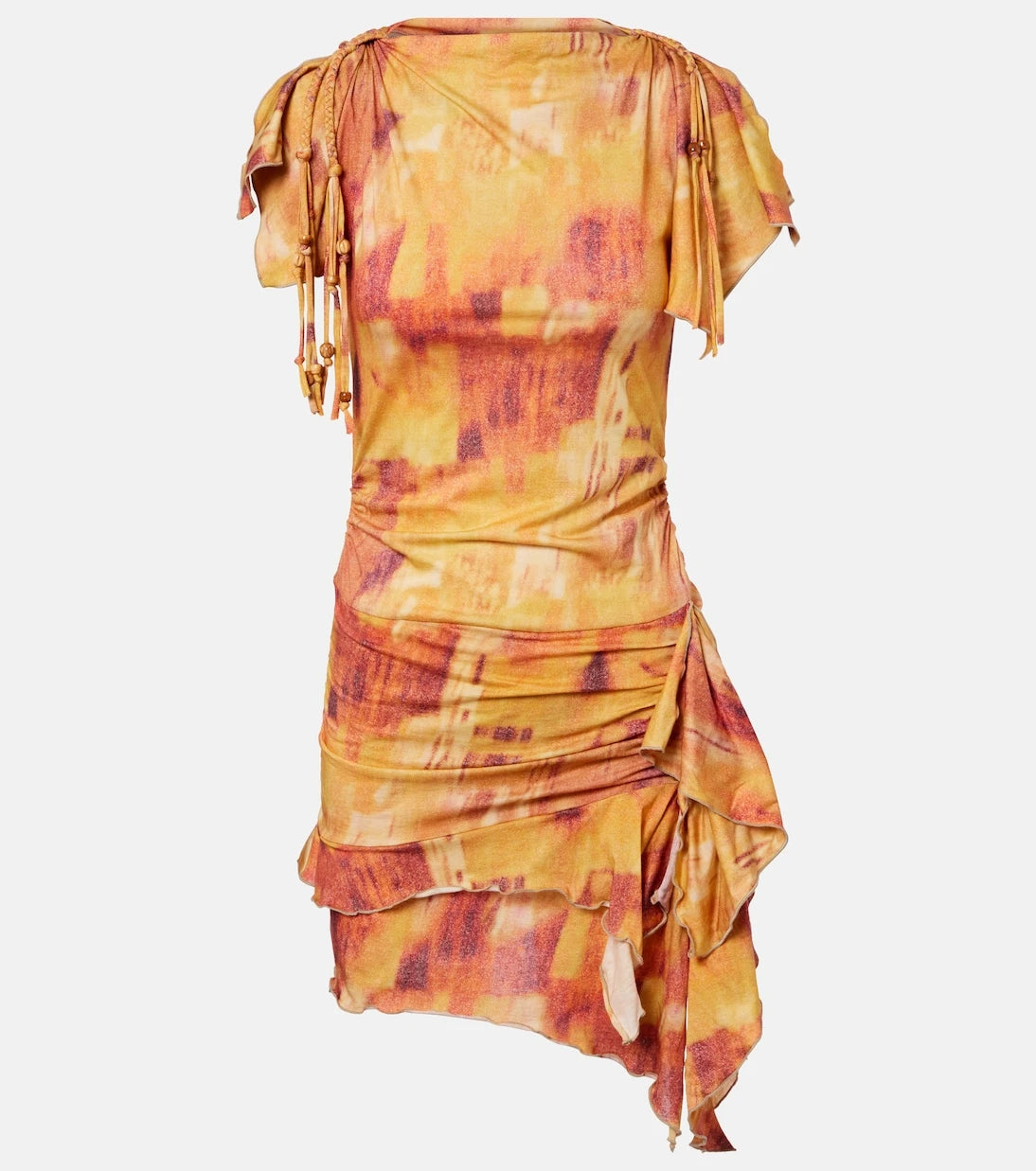 Isabel Marant - Janick printed ruffled cotton minidress