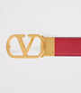 Valentino Garavani Black Reversible VLogo Signature Belt