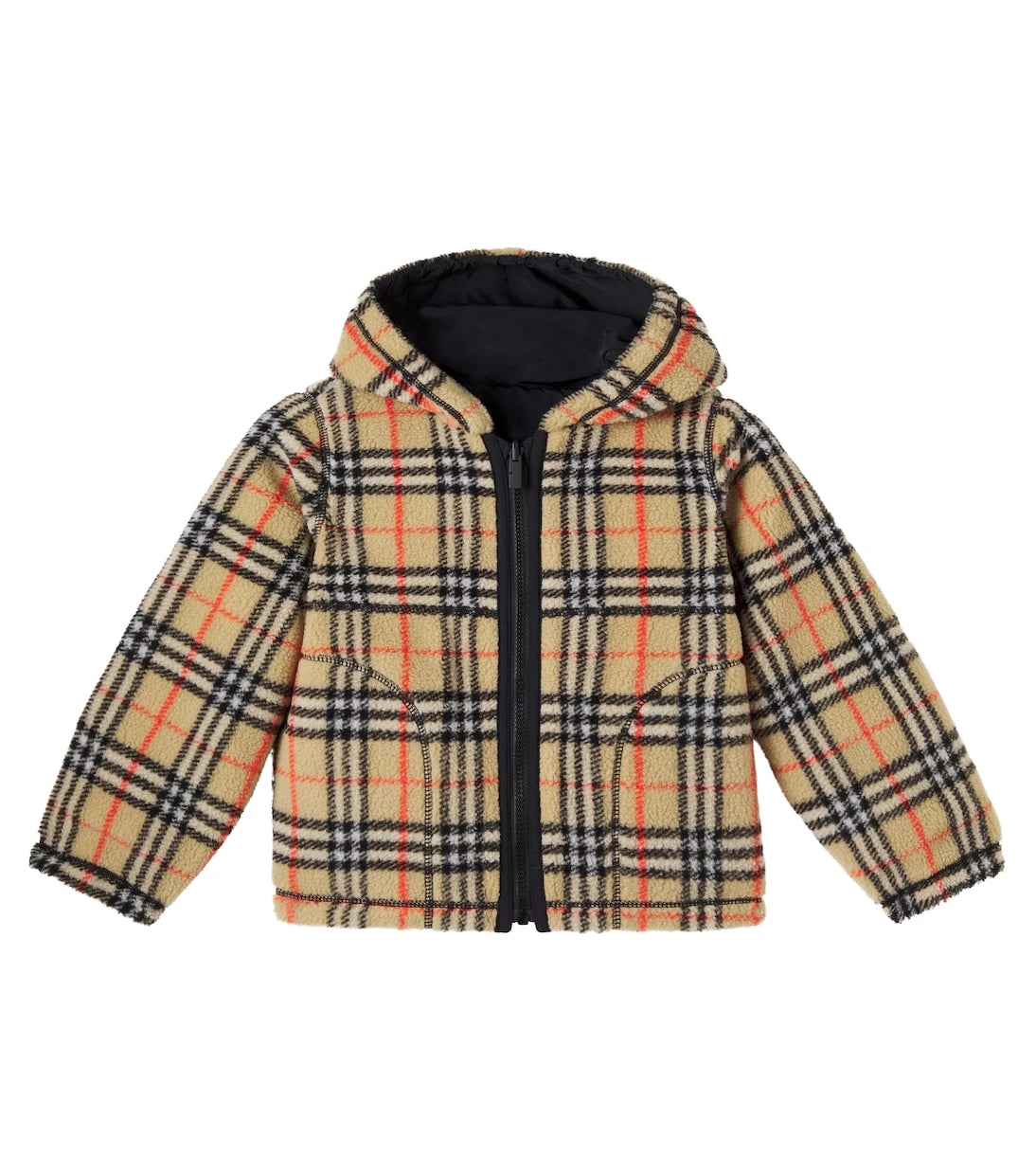 Burberry Kids - Burberry Check reversible teddy jacket
