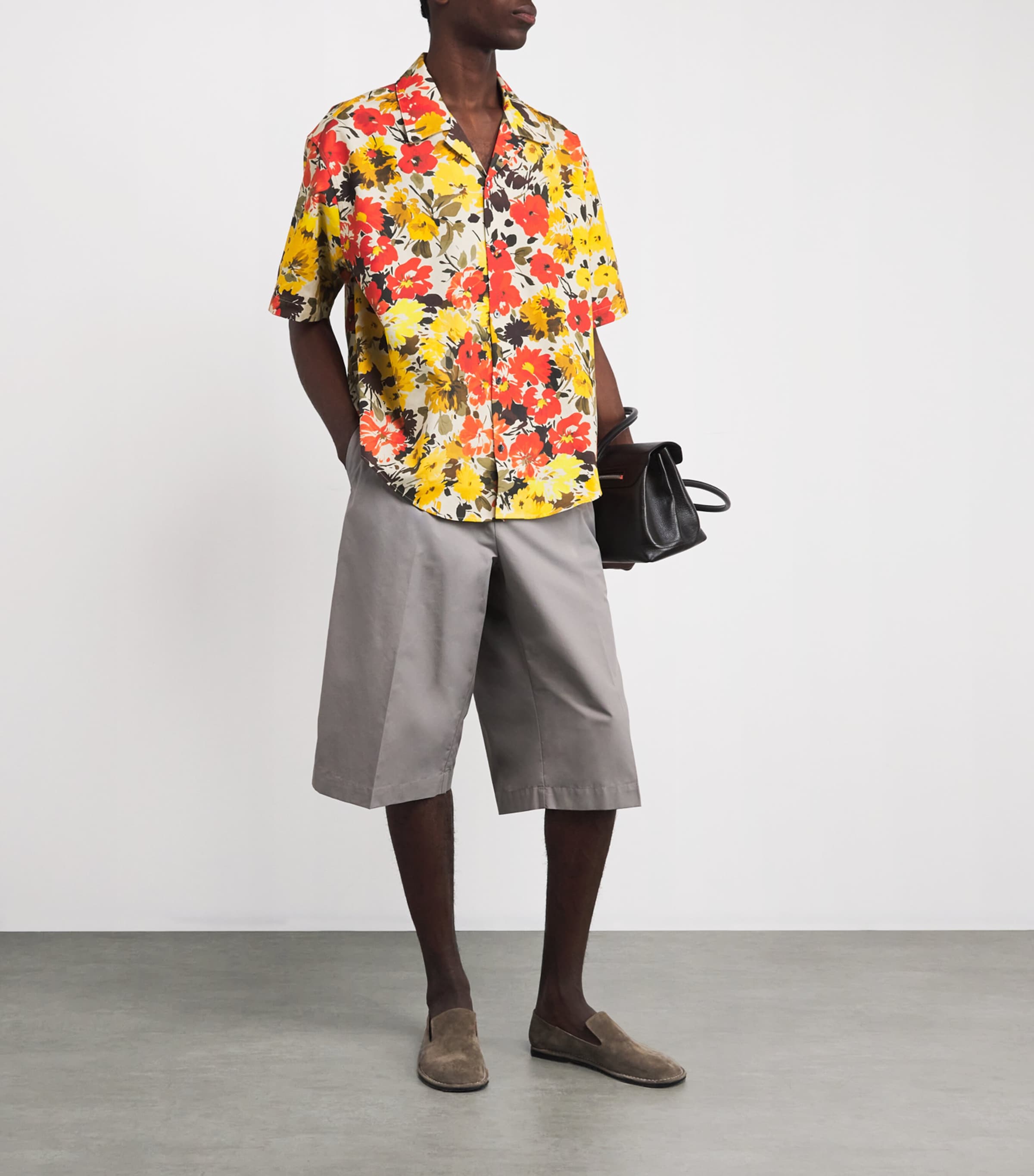 Cotton Floral Print Shirt