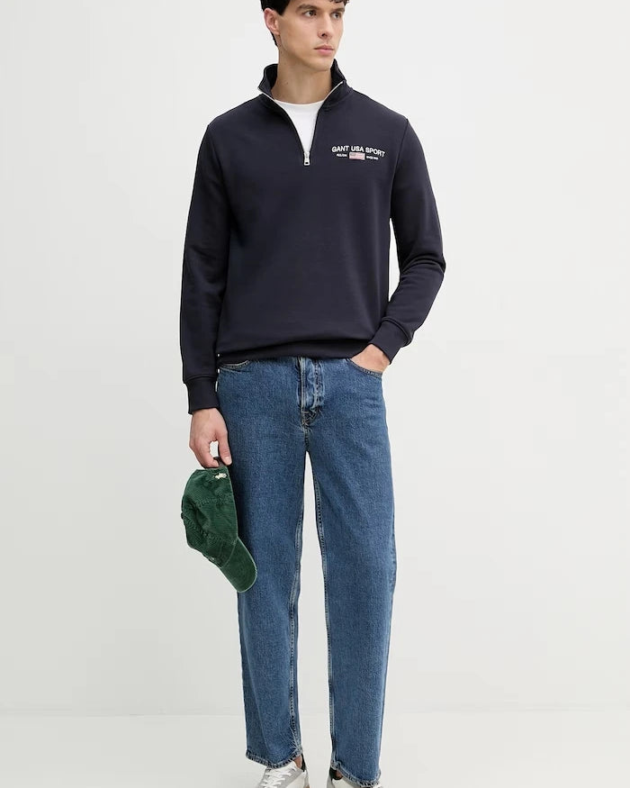 Gant düz erkek sweatshirt