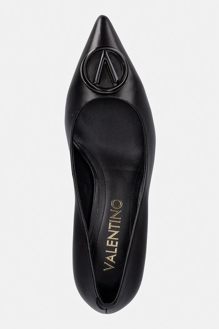 Valentino обувки с ток от кожа Decollete kitten