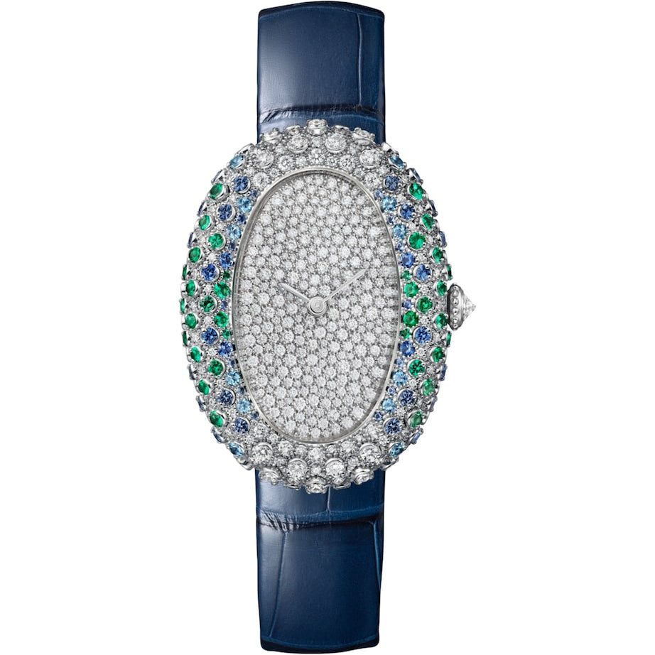 Cartier White Gold and Diamond Baignoire Watch 26mm