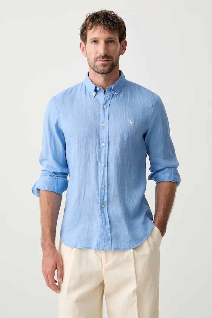 Polo Ralph Lauren риза мъжка от лен