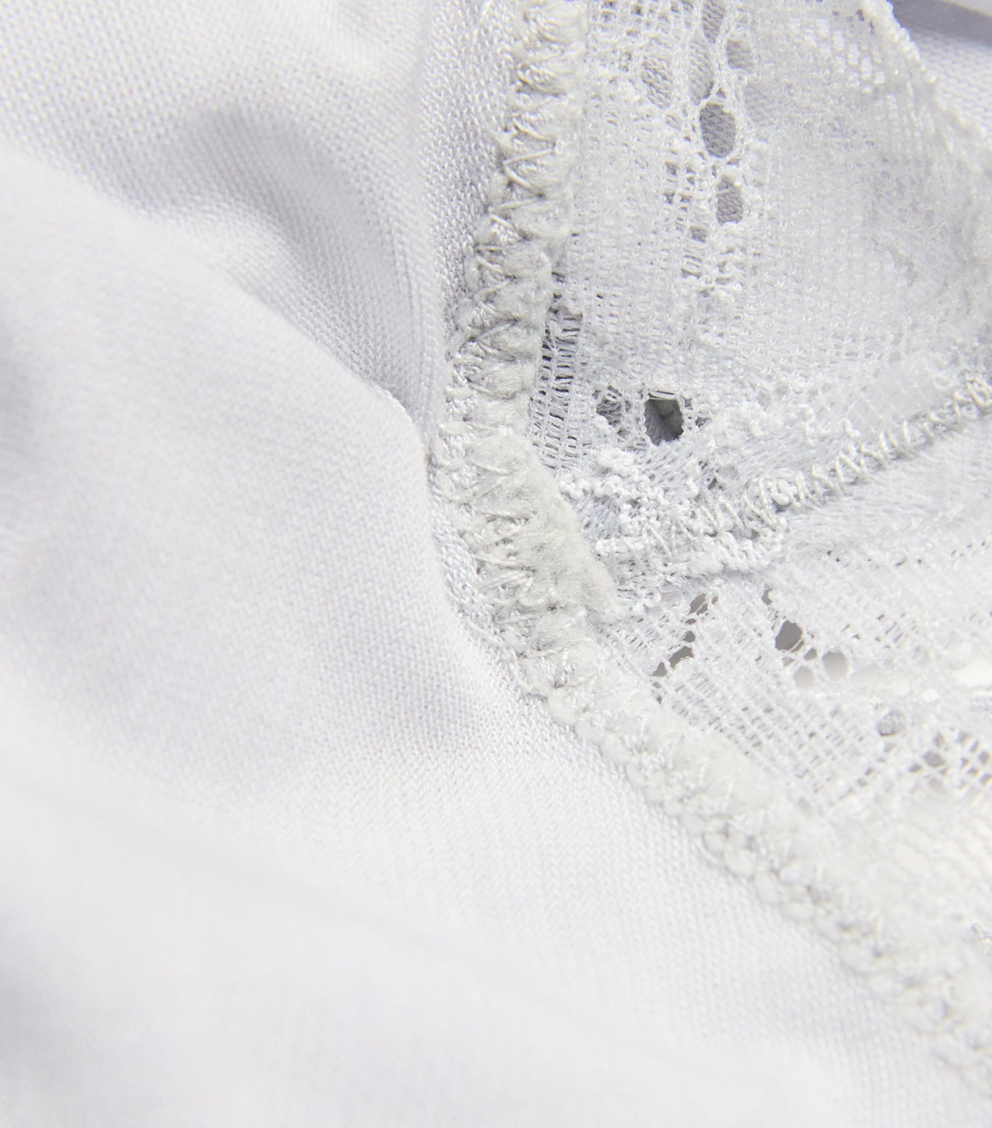 Skims Grey Sheer Modal Lace Camisole