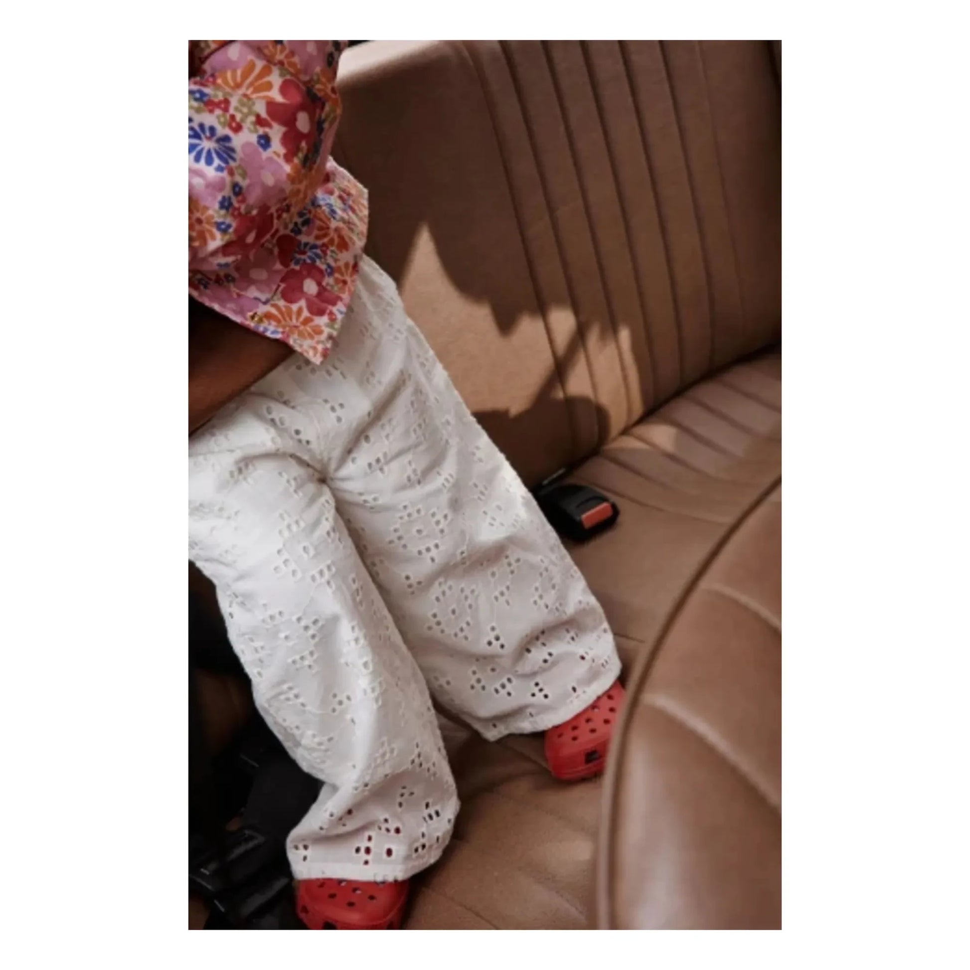 Apaches - Hitam Embroidery Trousers | Cream