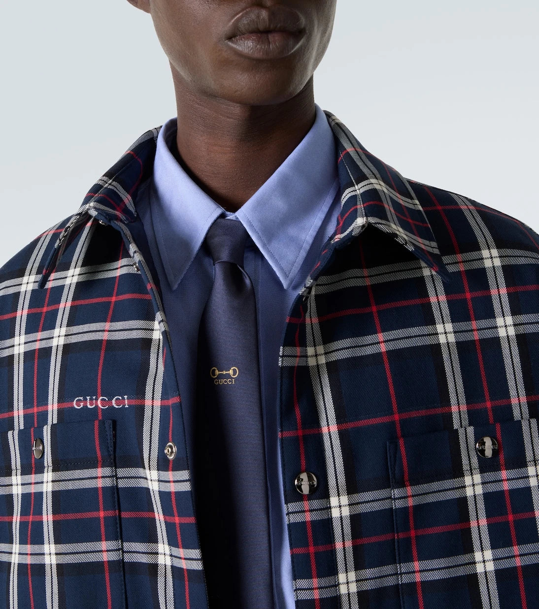 Gucci - Plaid cotton shirt
