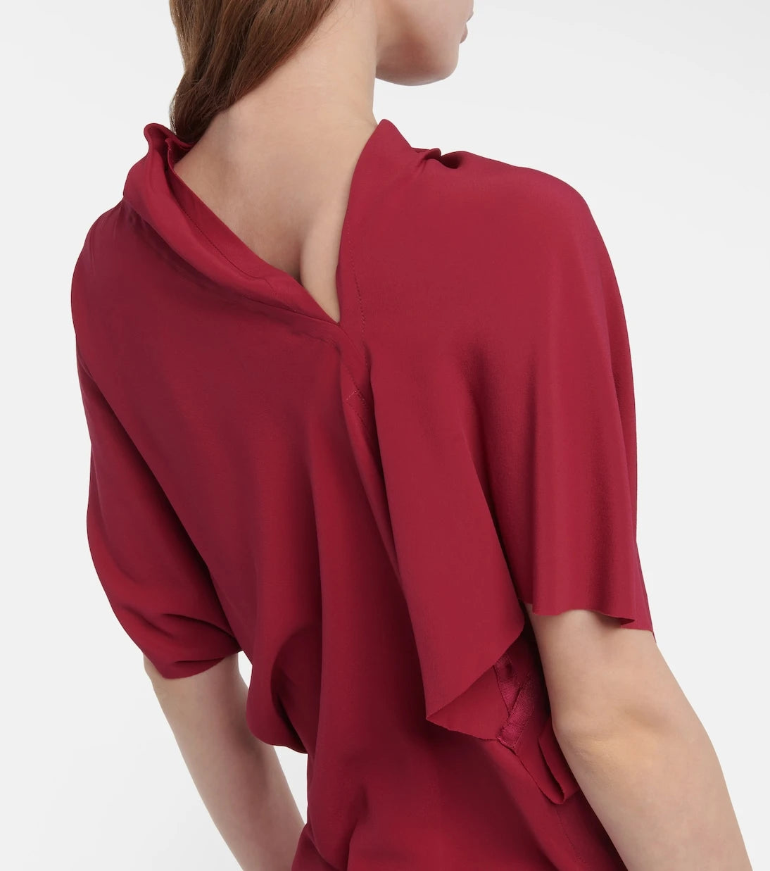 Rick Owens - Asymmetrical silk-blend top