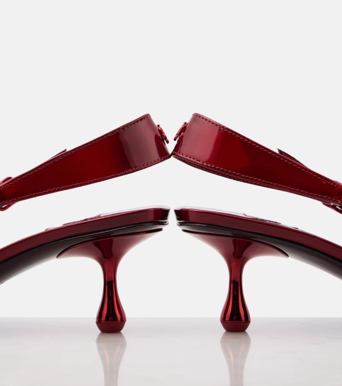 Jimmy Choo - Amel 50 patent leather slingback pumps