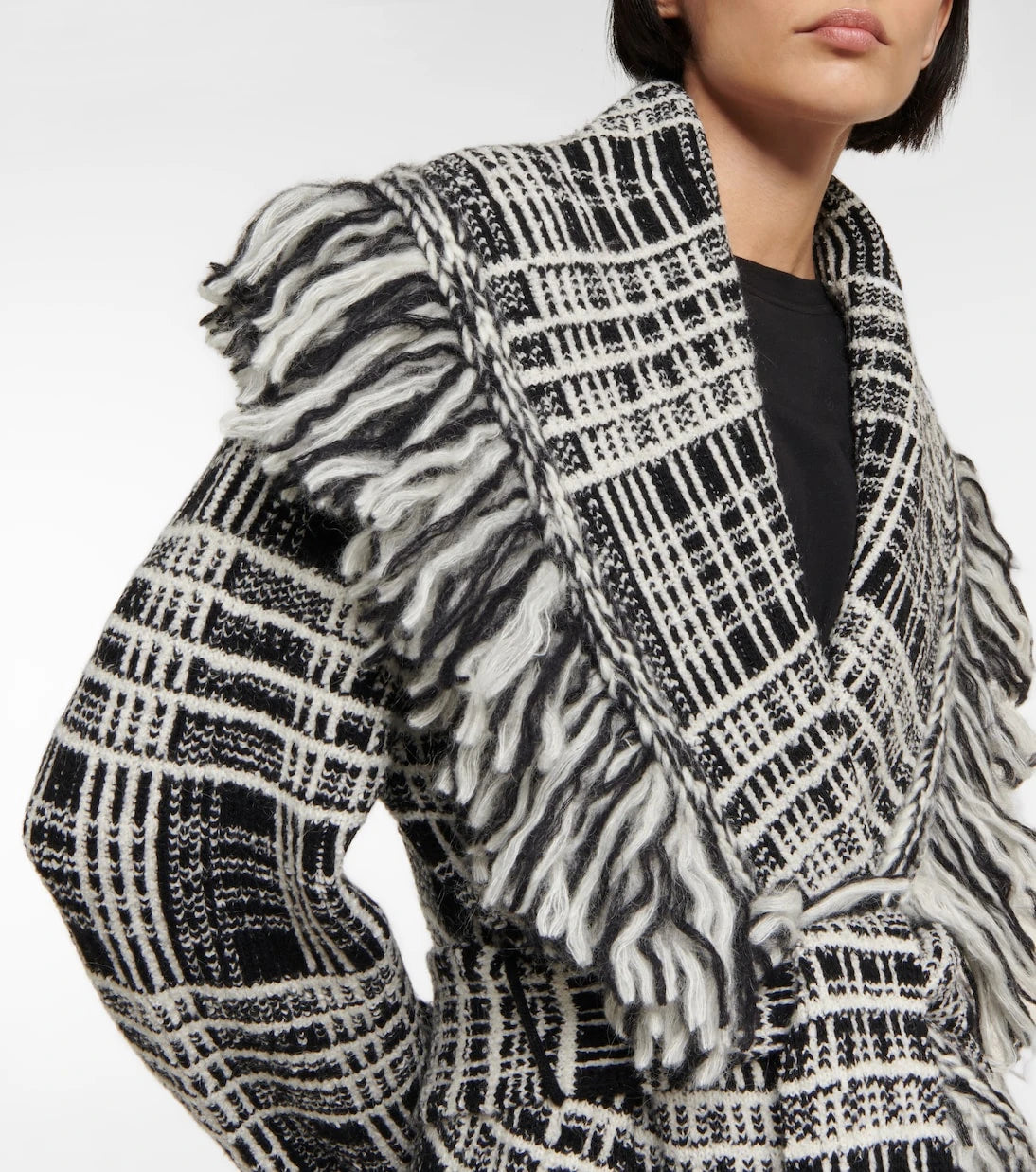 Dorothee Schumacher - Checked Comfort wool-blend cardigan