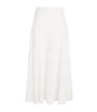 Ivory Cotton Ripeka Maxi Skirt