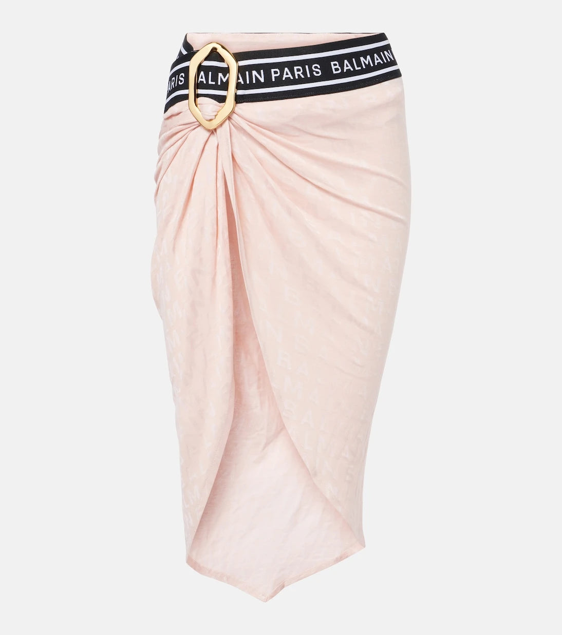 Balmain - Knitted cotton-blend beach cover-up