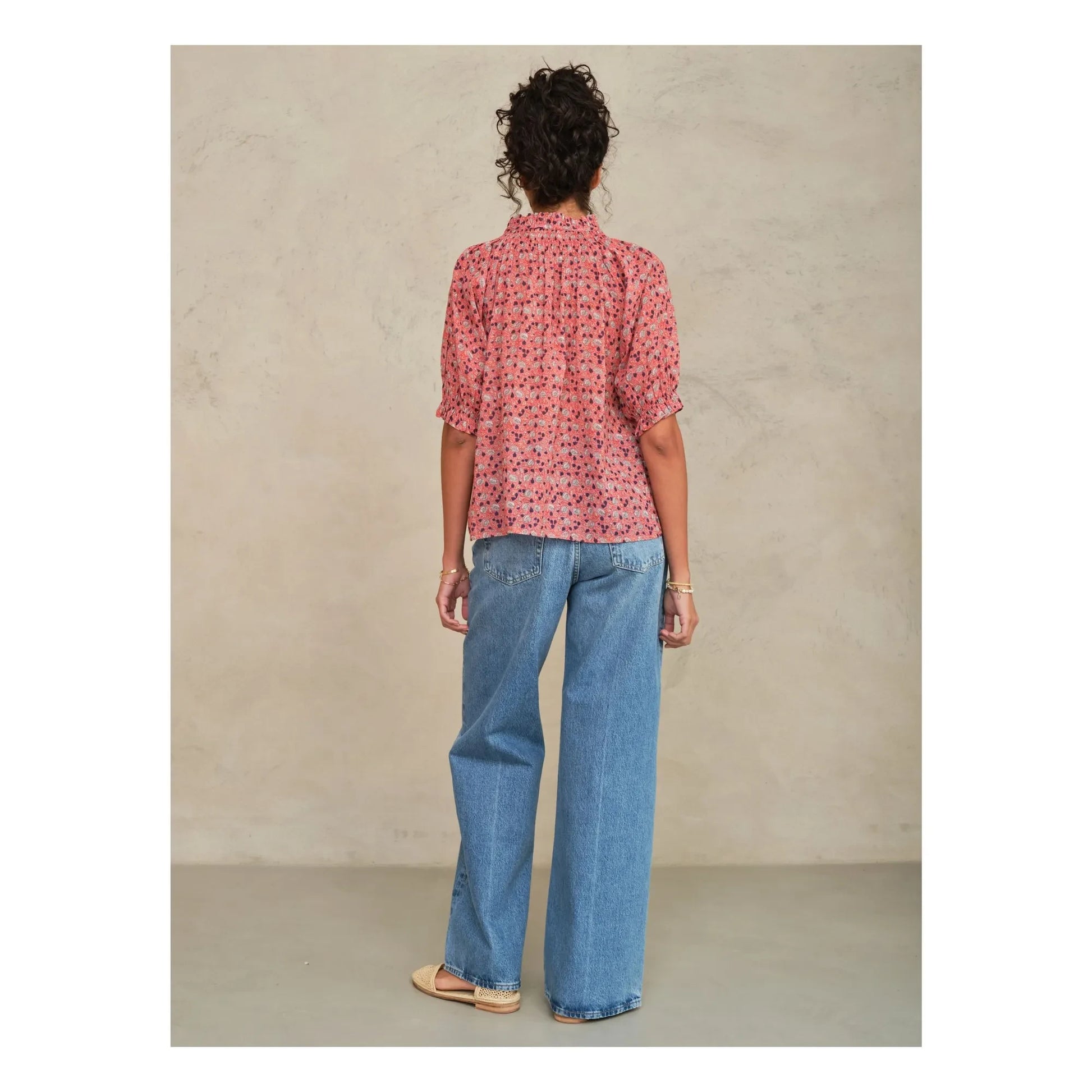 M.A.B.E. - Darla Cotton blouse | Pink