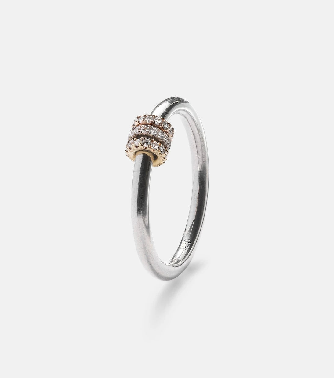 Spinelli Kilcollin - Sirius sterling silver and 18kt gold ring with diamonds