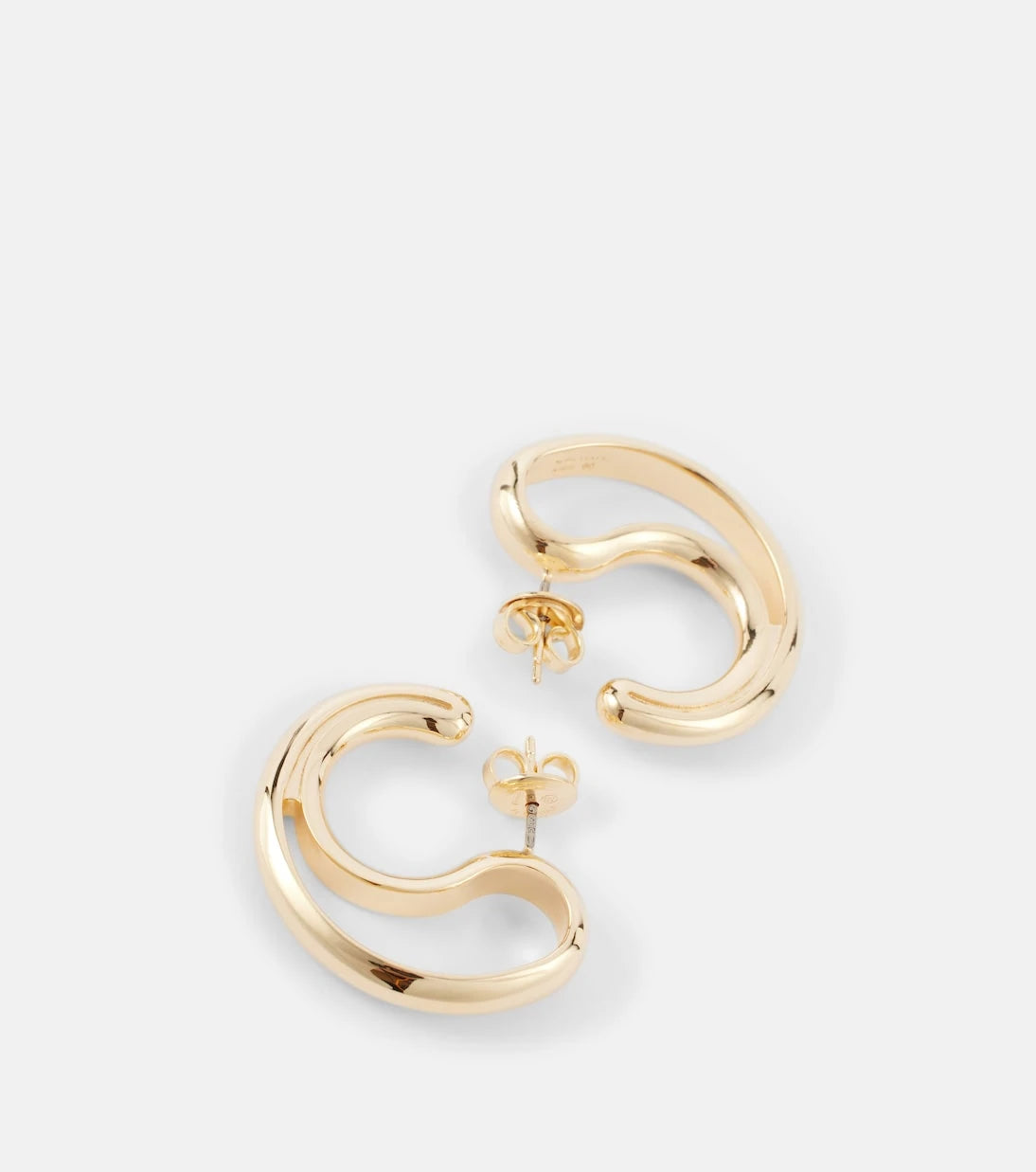 Bottega Veneta - Drop 18kt gold-plated sterling silver earrings
