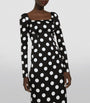 Dolce & Gabbana Multi Silk Polka-Dot Bodycon Dress