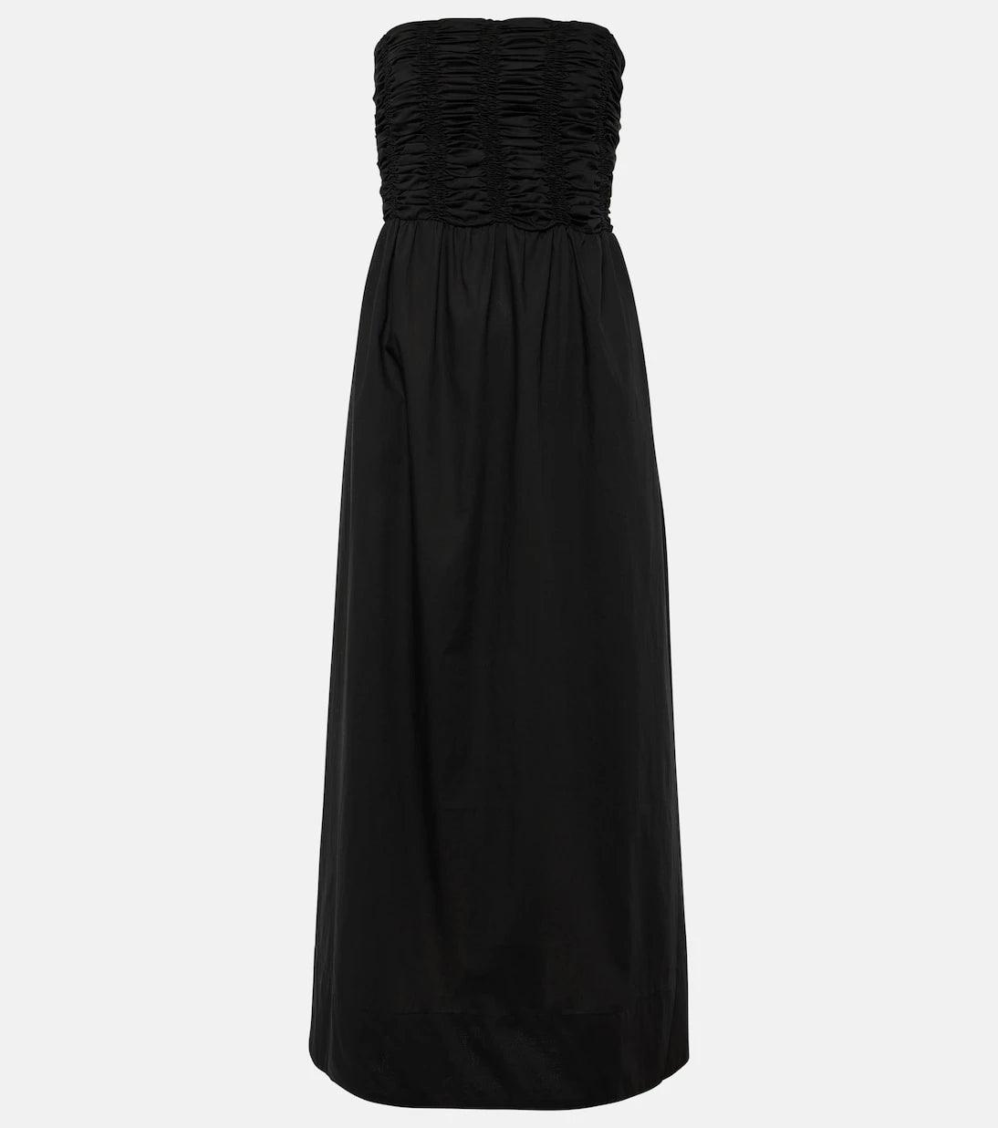 Faithfull - Dominquez strapless cotton midi dress