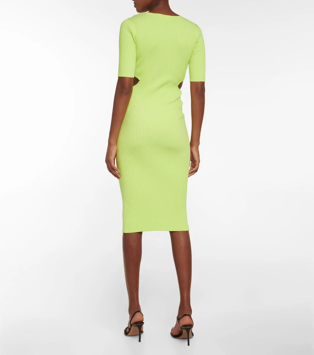 Simkhai - Collette ribbed-knit cutout midi dress
