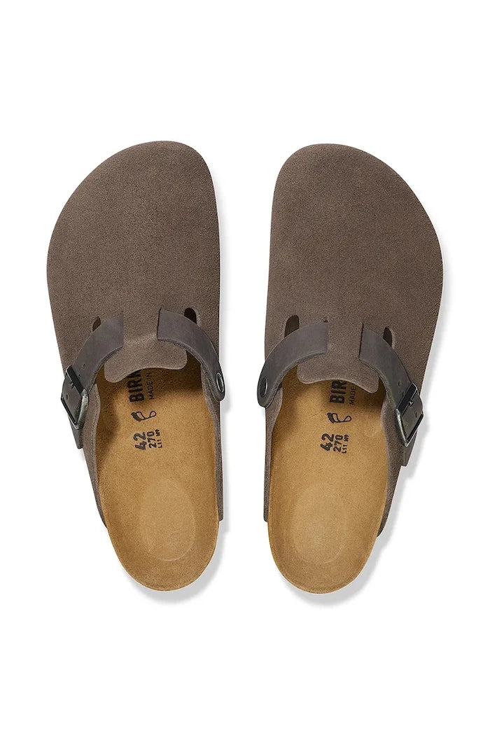 Велурени чехли Birkenstock Boston
