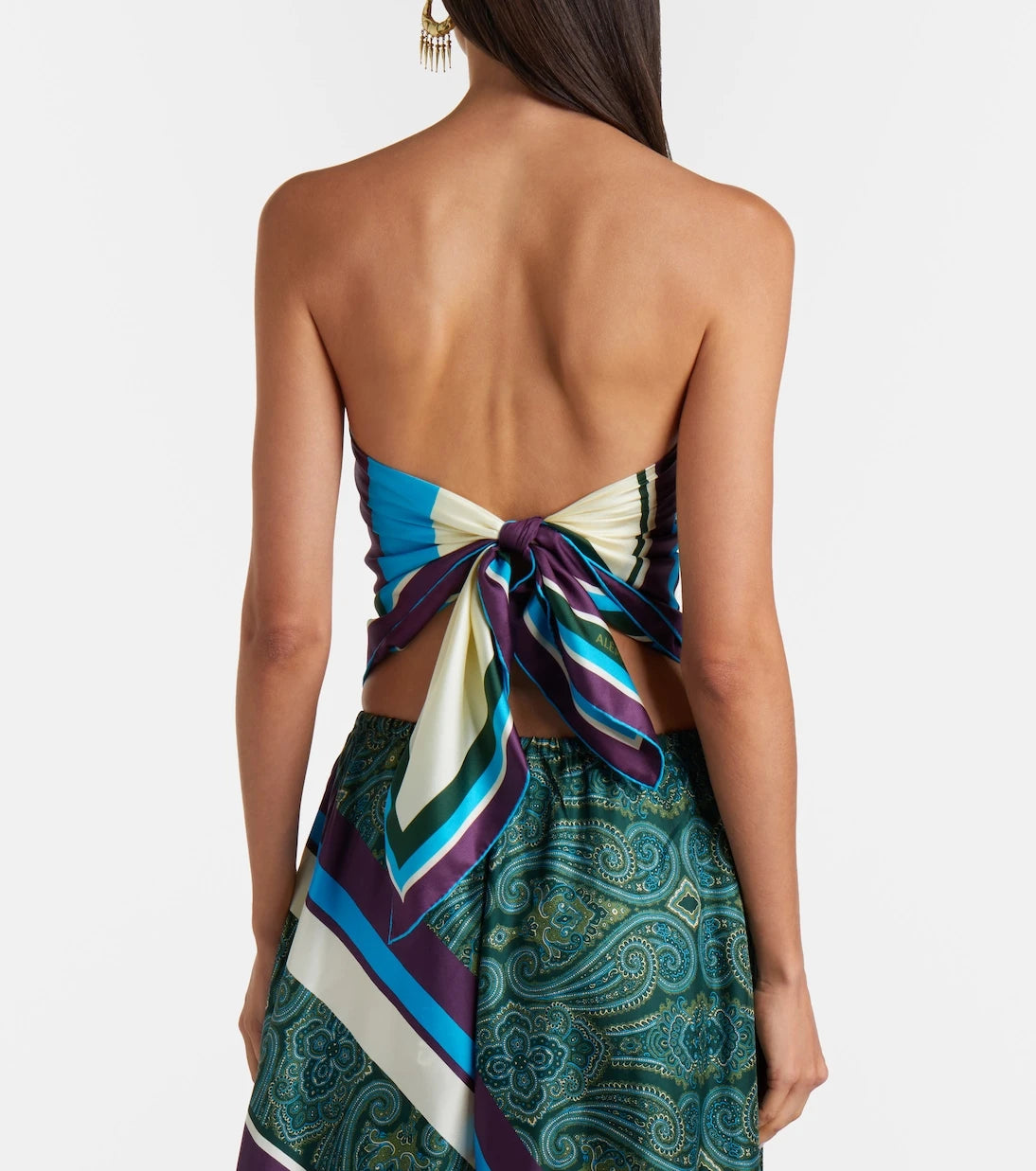 Alémais - Joni printed silk twill scarf
