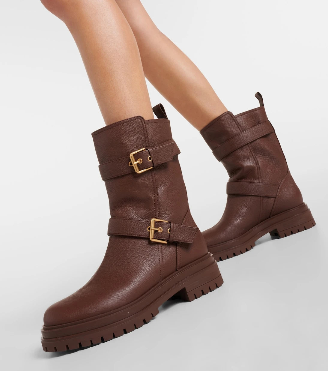 Gianvito Rossi - Thiago leather biker boots