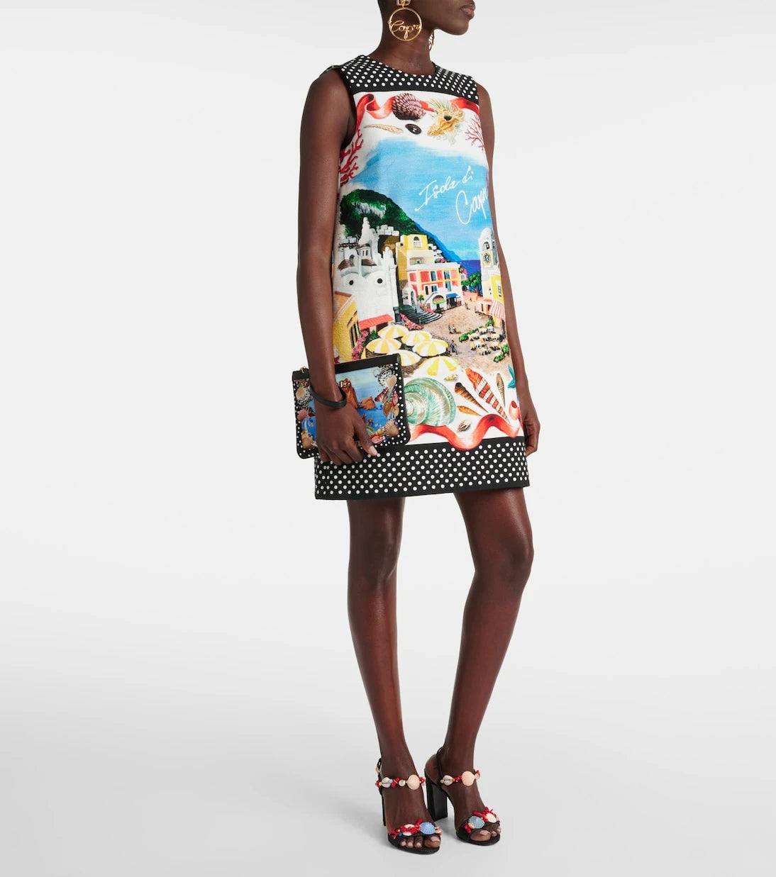 Dolce&Gabbana - Capri printed cotton minidress