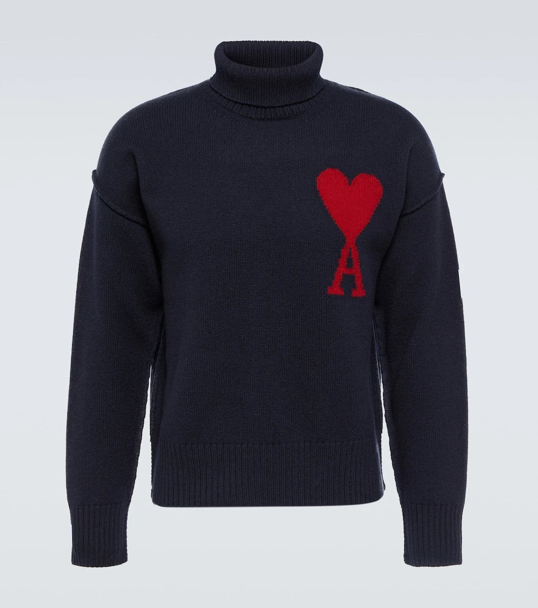 Ami Paris - Ami De Cœur virgin wool turtleneck sweater