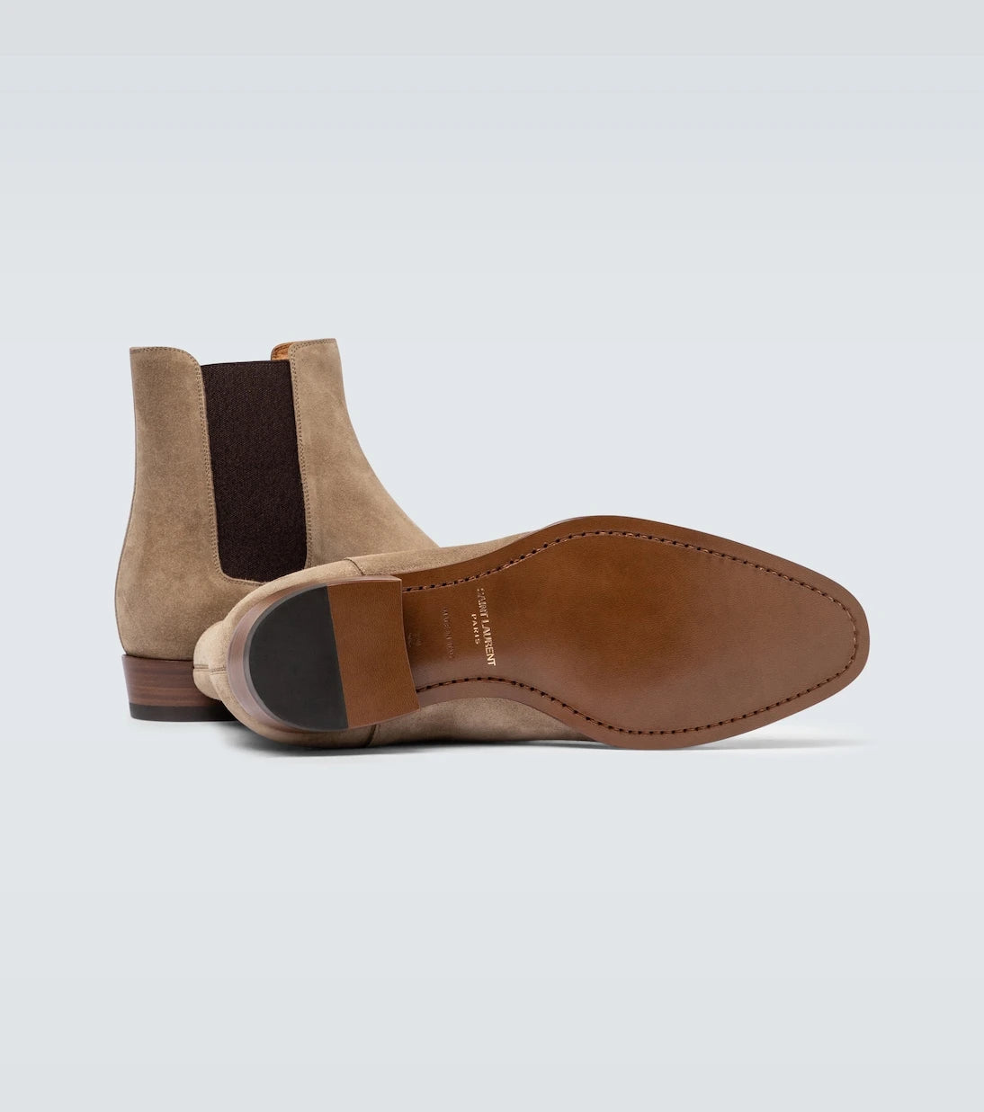 Saint Laurent - Wyatt suede Chelsea boots