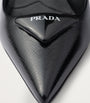 Prada Black Saffiano Leather Slingback Pumps 75