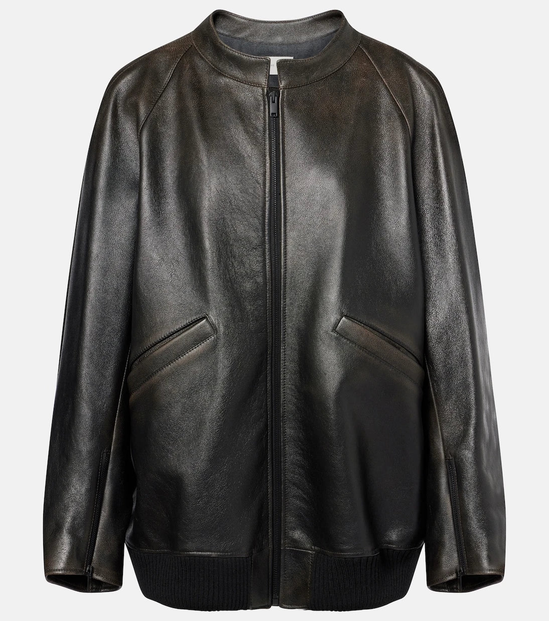 The Row - Kengia leather bomber jacket