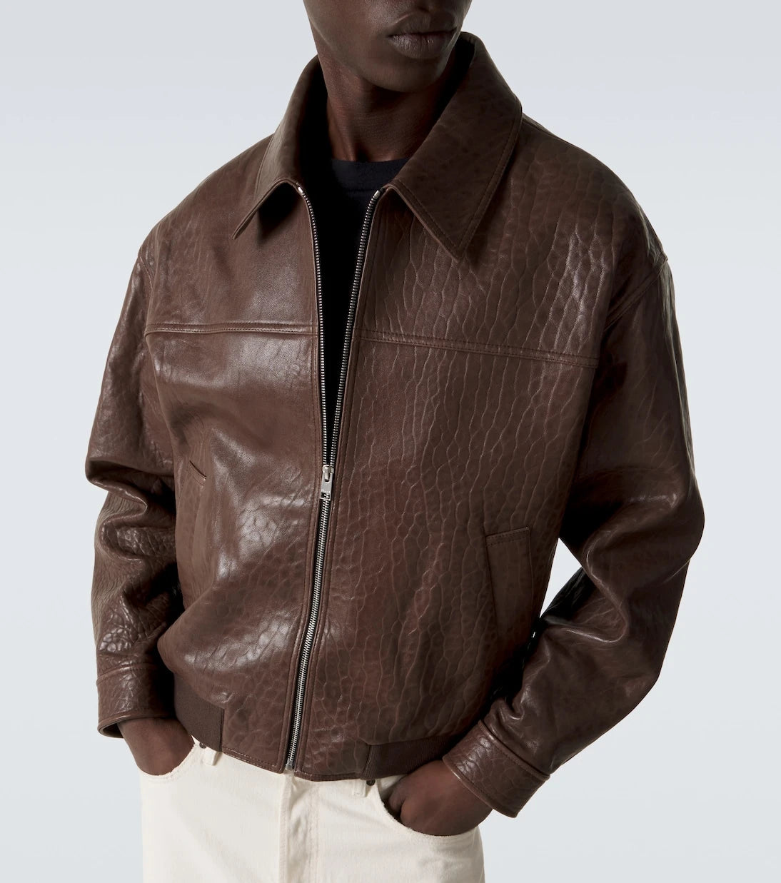 Frame - Leather bomber jacket