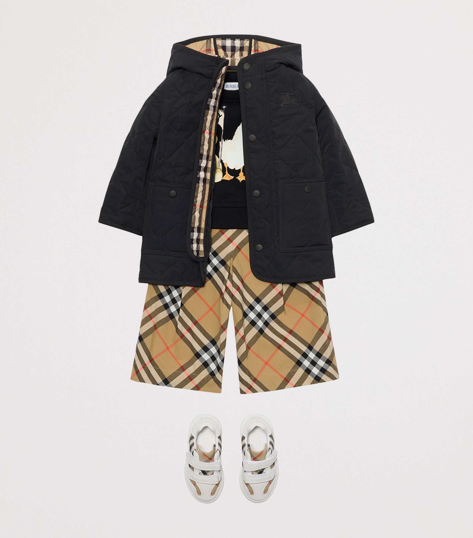 Burberry Kids Quilted EKD Coat (6-24 Months)