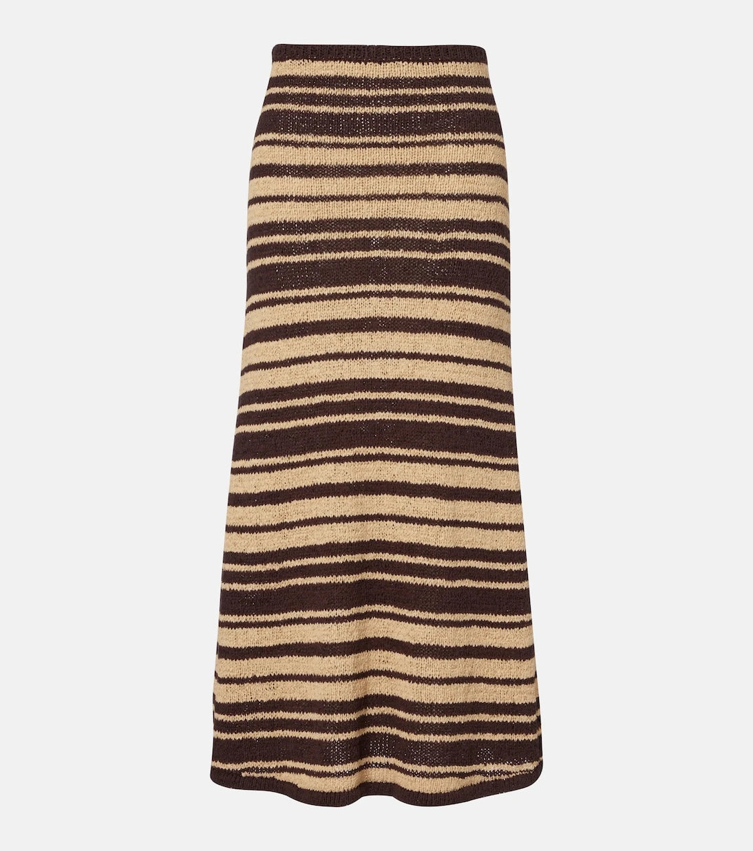 Faithfull - Micah striped cotton-blend maxi skirt
