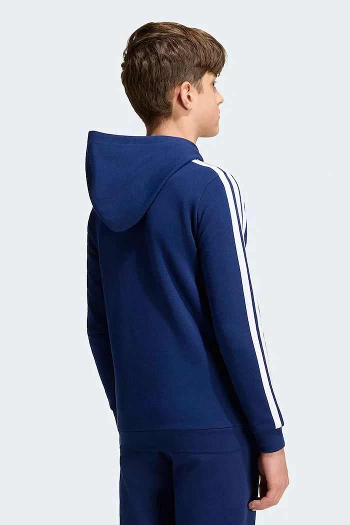çocuklar için pamuklu adidas kapüşonlu sweatshirt