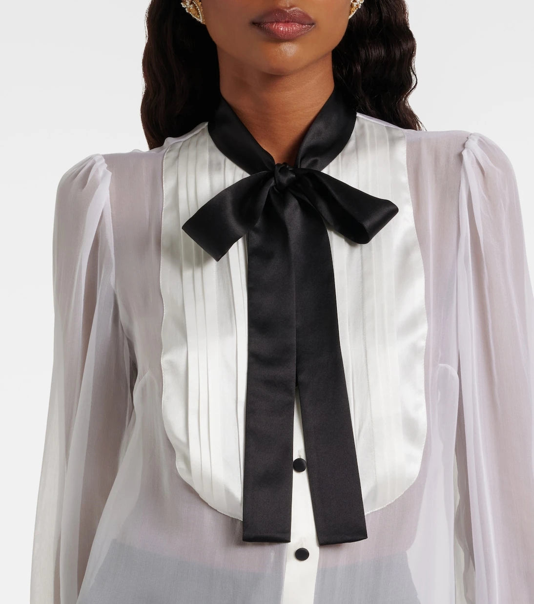 Dolce&Gabbana - Sheer silk blouse
