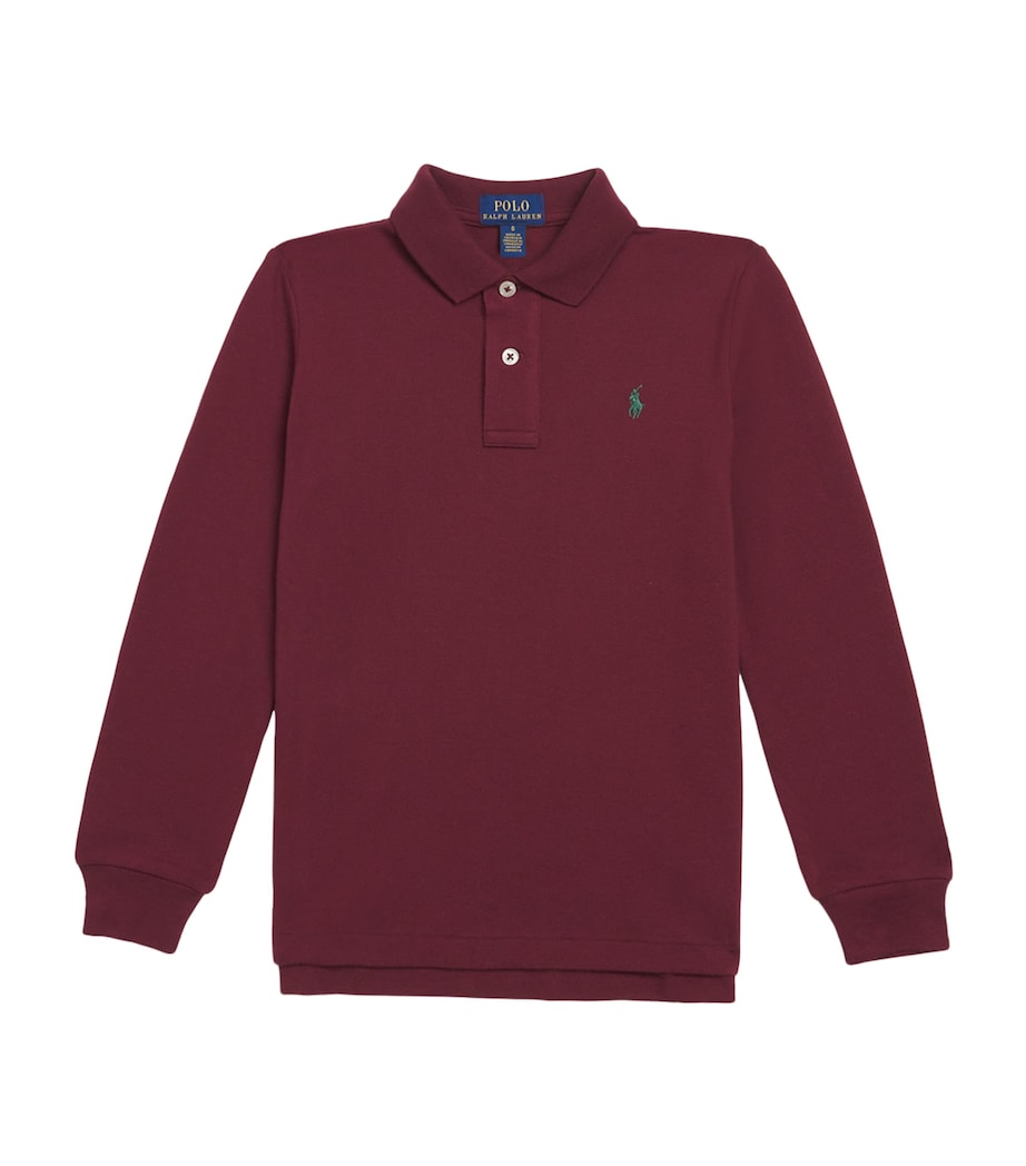Cotton Long-Sleeve Polo Shirt (6-14 Years)